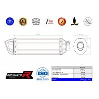 Dominator - BMW F800R 2009 - 2019 kipufogó HP1