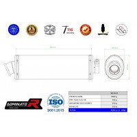 Dominator - F650 CS kipufogó OVAL 2002 - 2005