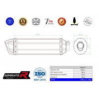 Dominator - F650 CS kipufogó HP1 2002 - 2005