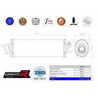 Dominator - G650GS kipufogó OVAL 2011 - 2018