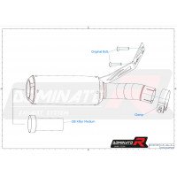 Dominator - BMW F900XR 2020 - 2023 kipufogó GP BLACK