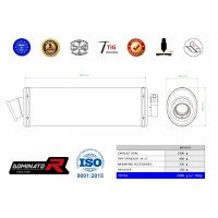 Dominator - SPYDER RT 1330 kipufogó OVAL 2014 - 2018