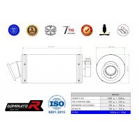 Dominator - RAPTOR 1000 kipufogó GP 1
