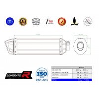 Dominator - MONSTER 695 kipufogó HP1 2006 - 2008