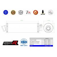 Dominator - MONSTER 695 kipufogó ROUND 2006 - 2008