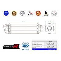 Dominator - MONSTER 750 kipufogó HP1 1996 - 2002