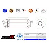 Dominator - MONSTER 1100 kipufogó HP1 2009 - 2013