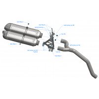 Dominator - Multistrada DS 1000 kipufogó HP1 2003 - 2007