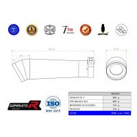 Monster 821 kipufogó GP 2 2018 - 2021