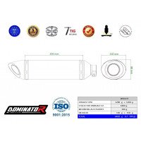 Dominator - Ducati Panigale V2 2020 - 2023 Teljes kipufogó rendszer, összekötőcső + kipufogó HP8 BLACK + dB killer