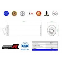 Dominator - CBR 125 kipufogó OVAL 2004 - 2010
