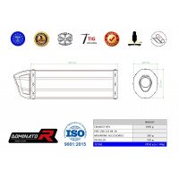 Dominator - CBR 125 kipufogó HP1 2004 - 2010