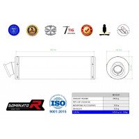 Dominator - CBF 250 kipufogó ROUND 2004 - 2006