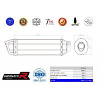 Dominator - VFR 800 FI kipufogó HI LEVEL HP1 1998 - 2001