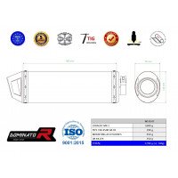 Dominator - TRX 450R kipufogó MX2 2004 - 2005