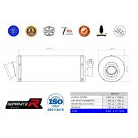 Dominator - NX 650 DOMINATOR RD02 kipufogó ROUND 1988 - 1994