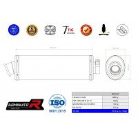 Dominator - CBR 500 R kipufogó OVAL 2013 - 2015