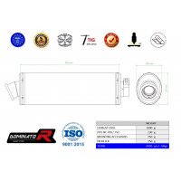 Dominator - NC 700 / 750 D INTEGRA kipufogó OVAL 2012 - 2020