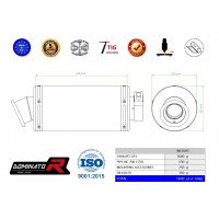 Dominator - NC 700 / 750 D INTEGRA kipufogó GP1 2012 - 2020