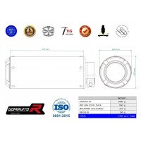 Dominator - CBR 150 R Exhaust FULL SYSTEM Silencer GP 2011 - 2016