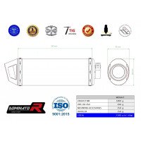 Dominator - CRF 450 R / RX kipufogó MX2 2021