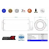 Dominator - Honda CBR 650 F 2014 - 2018 Teljes kipufogó rendszer GP