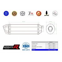Dominator - Z1000 Homologated kipufogó HP1 2007 - 2009