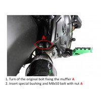 Dominator - Kawasaki VERSYS 650 2015 - 2020 Teljes kipufogó rendszer HP1 BLACK