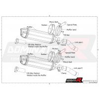 Dominator - Z1000 Homologated kipufogó HP1 2014 - 2016