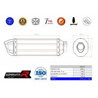 Dominator - 690 DUKE kipufogó HP1 2012 - 2018