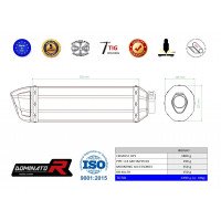 Dominator - LC4 660 SMC kipufogó HP1 2003 - 2004