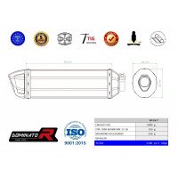 Dominator - 1090 ADVENTURE kipufogó HP1 2017 - 2018