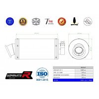Dominator - 250 DUKE kipufogó GP 1 2017 - 2020
