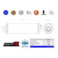 Dominator - 1200 Sport 4V kipufogó OVAL