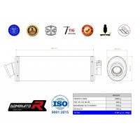 Dominator - X9 125 kipufogó OVAL 2000 - 2009