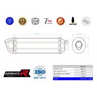 Dominator - Piaggio Vespa GTS 125 2007 - 2012 kipufogó HP1