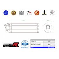 Dominator - GSXR 750 SRAD kipufogó HP1 1996 - 1999