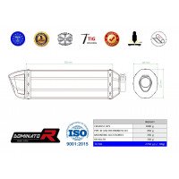 XF 650 Freewind kipufogó HP1 1997 - 2003