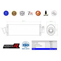 Dominator - SV 650 N kipufogó OVAL 2003 - 2015