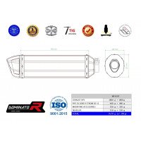 Dominator - Suzuki DL 1000 V-Strom 2002 - 2012 kipufogó HP1