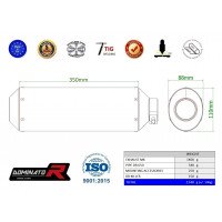 Dominator - Suzuki DR 650SE 1997 - 2009 kipufogó MX BLACK