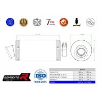 Dominator - GSXR 1000 K9 L0-L1 kipufogó GP 1 2009 - 2011