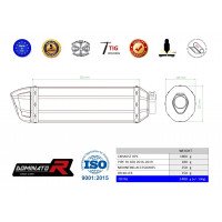 Dominator - SV 650 kipufogó HP1 2016 - 2020