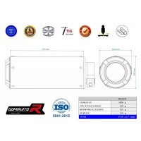 Dominator - Suzuki SFV 650 GLADIUS 2009 - 2015 kipufogó GP