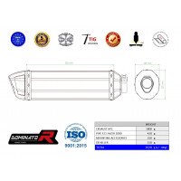 Dominator - YAMAHA FZ1 1000 FAZER kipufogó HP1 2006 - 2015