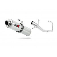 Dominator - YBR 125 Exhaust FULL SYSTEM Silencer ROUND 2009 - 2018