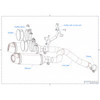 YAMAHA FZ6 FAZER S2 kipufogó HP3 2006 - 2010