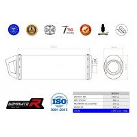 Dominator - YZ 450 F kipufogó MX2 2018 - 2019