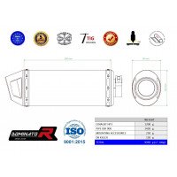 Dominator - XSR 900 Exhaust FULL SYSTEM Silencer HP3 2016 - 2021