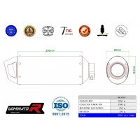 Dominator - Yamaha Tenere 700 2019 - 2020 Teljes kipufogó rendszer MX2 BLACK